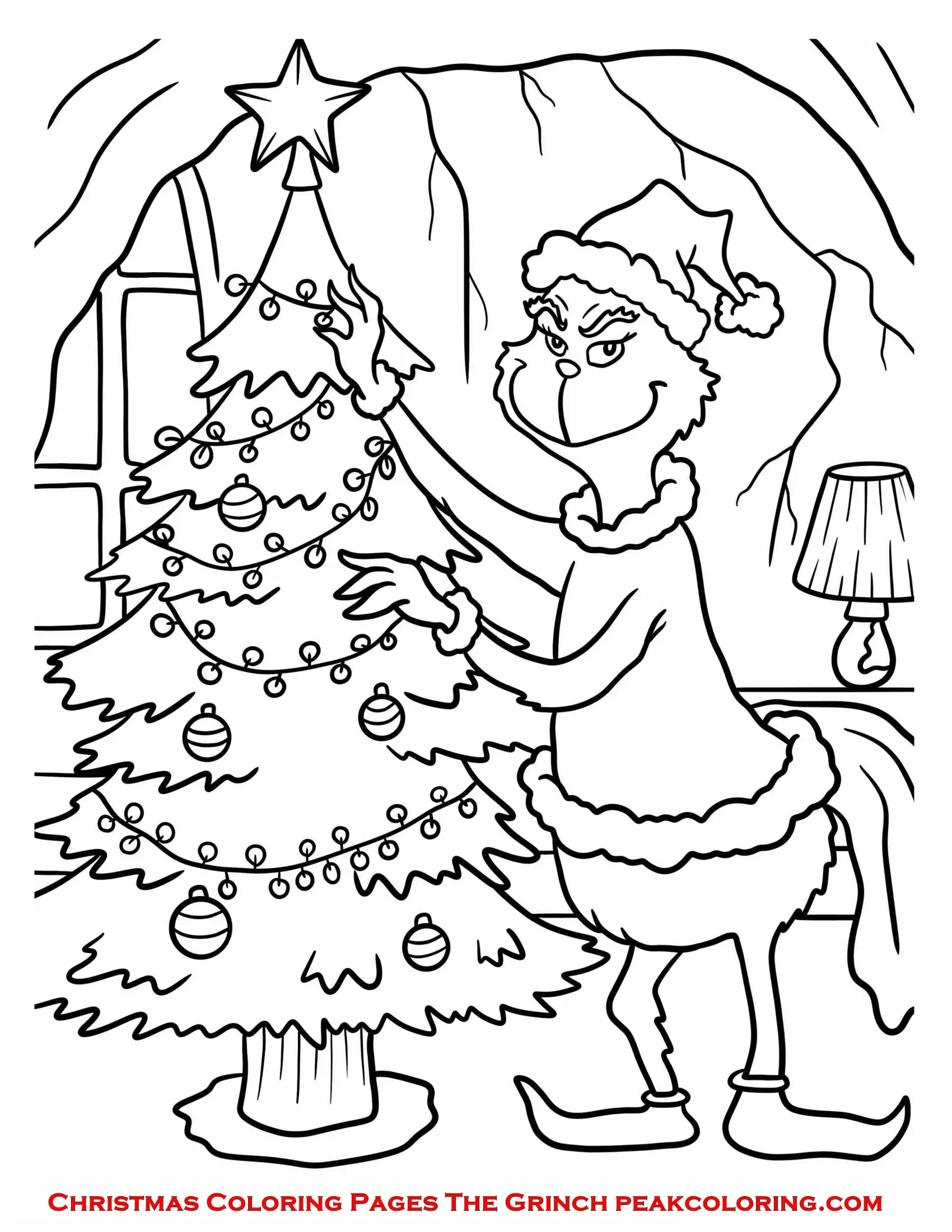 Christmas Coloring Pages The Grinch Printable **2025 