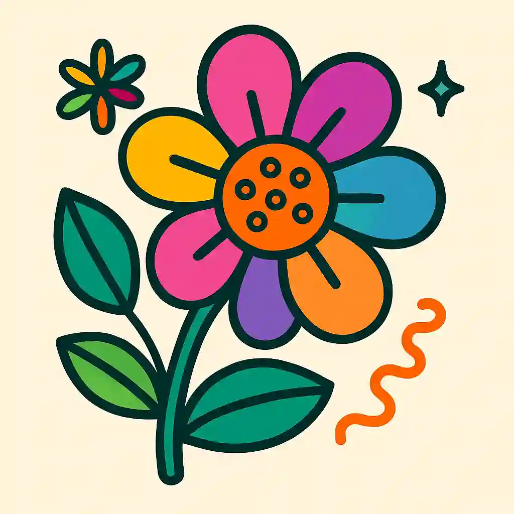 flower coloring pages icon