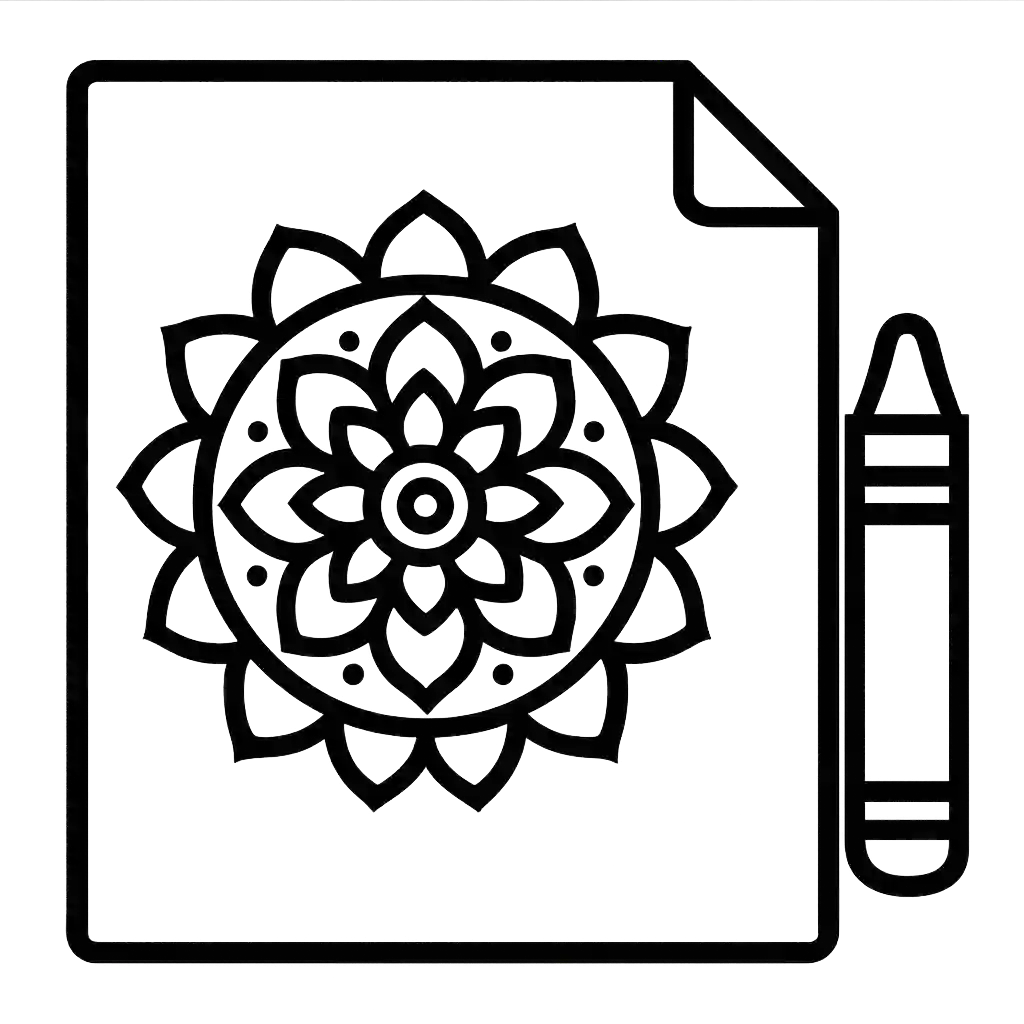 mandala coloring pages icon