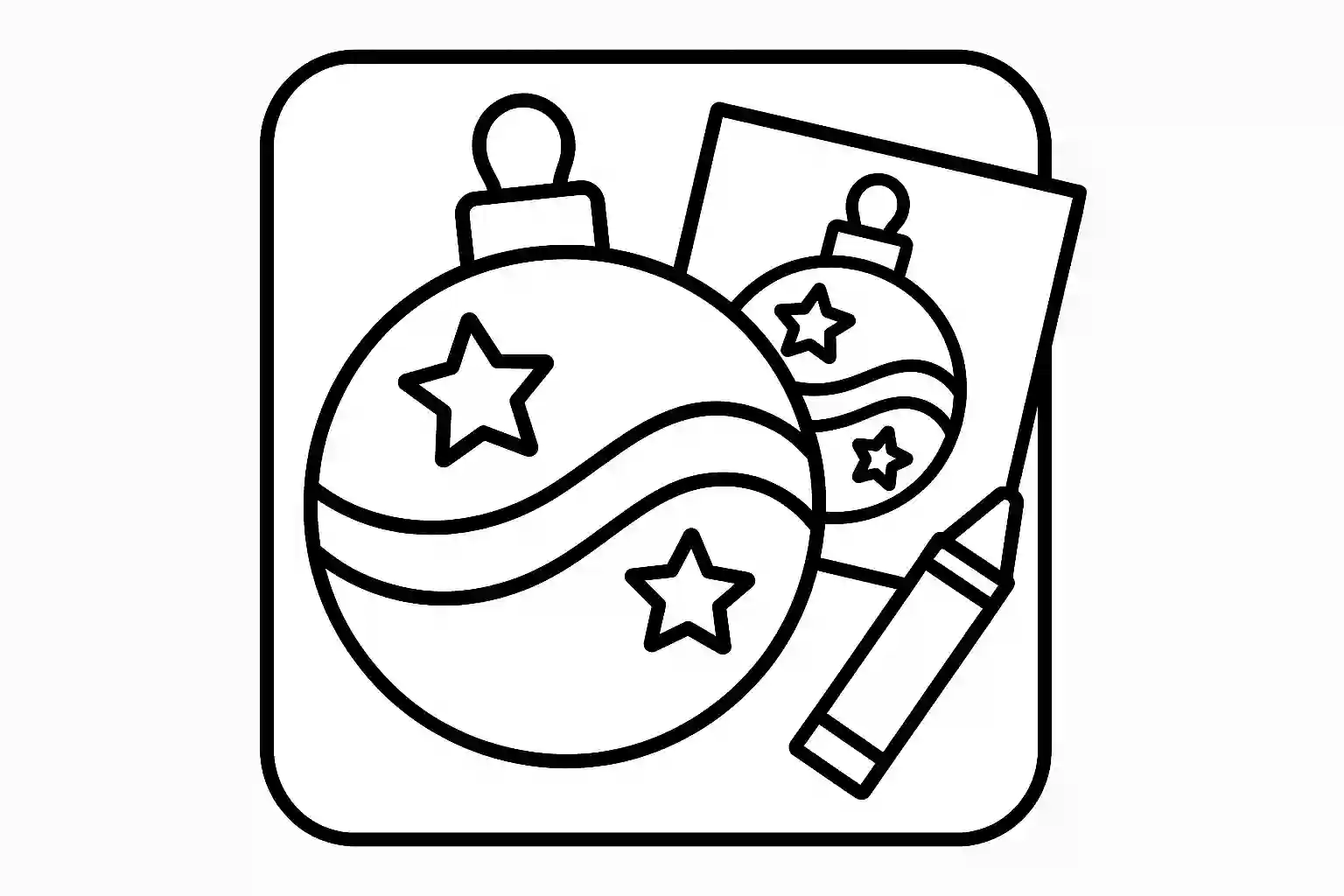 Christmas Ornament Coloring Pages For Kids Free Printable *2025 