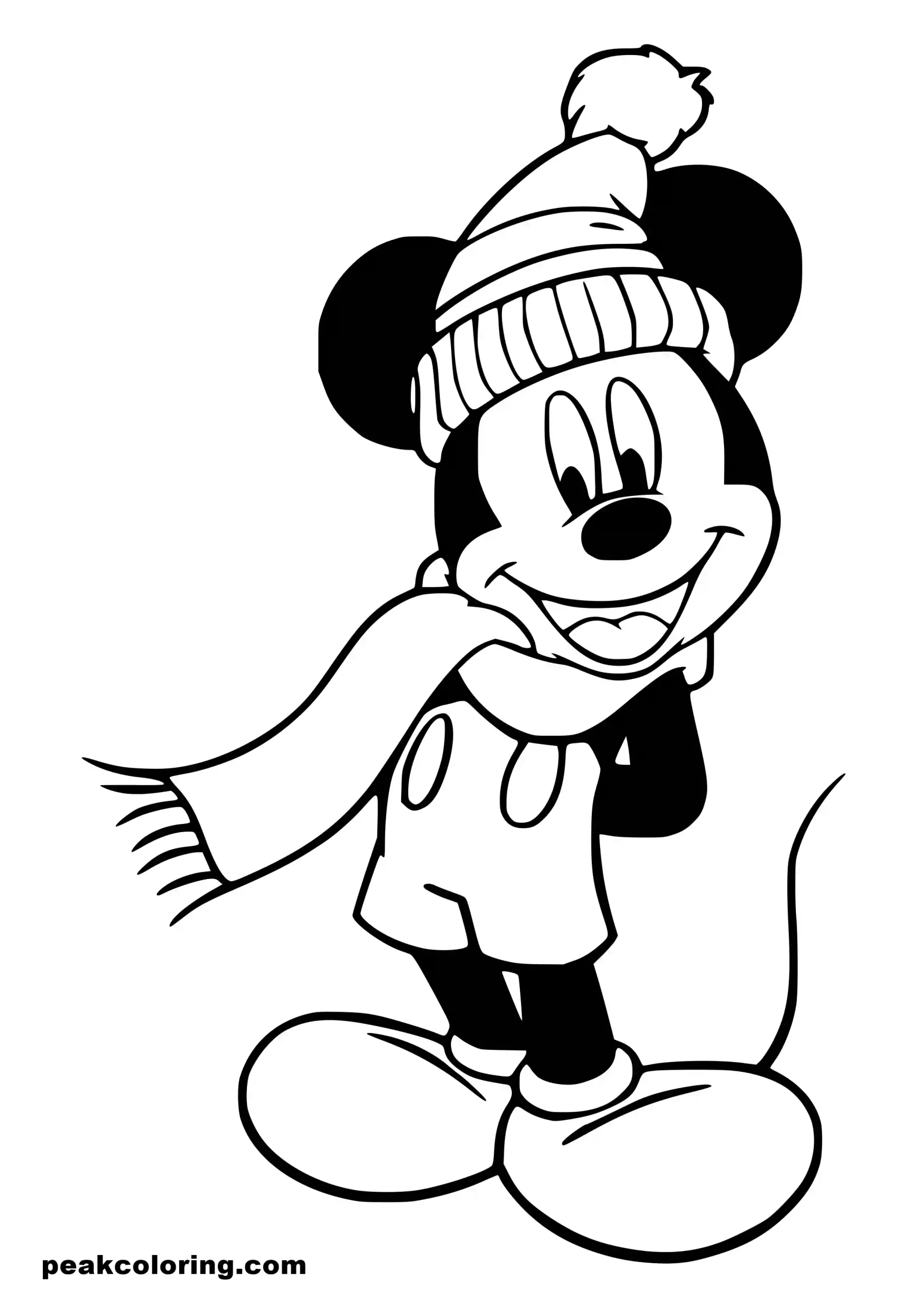 Disney Christmas Coloring Pages Free Printable Easy **2025 