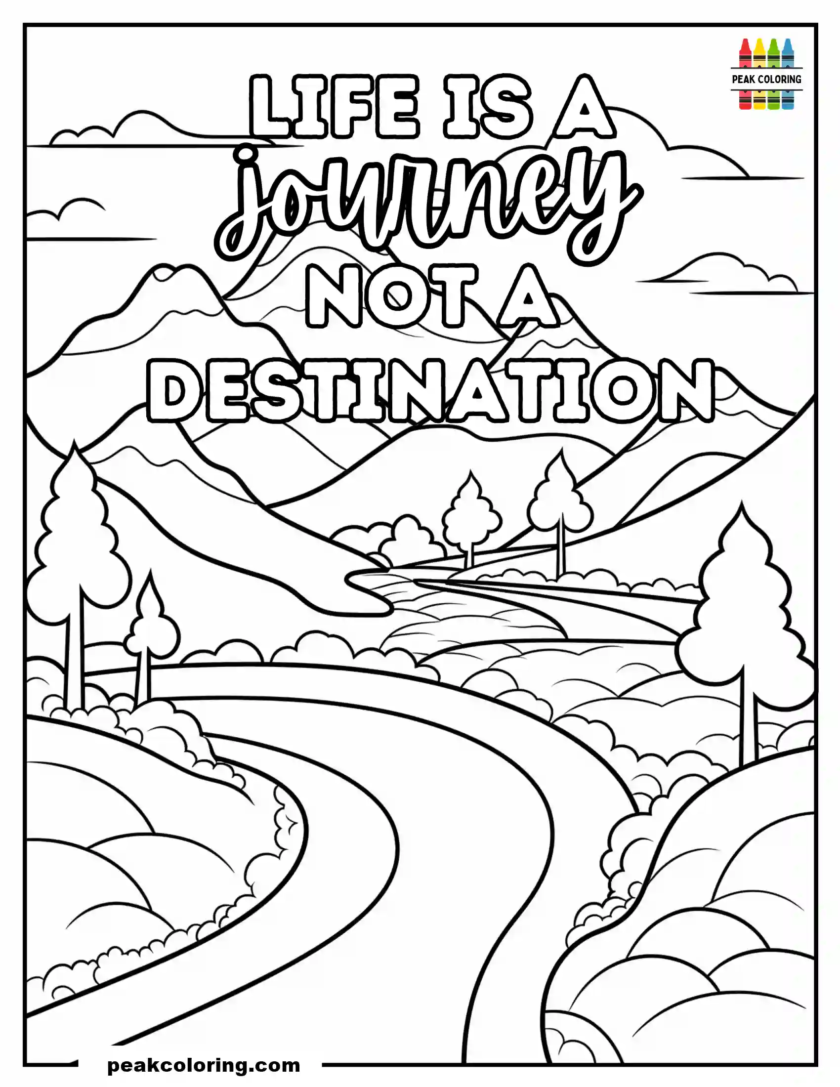 Quotes Coloring Pages For Adults Free Printable **2025 